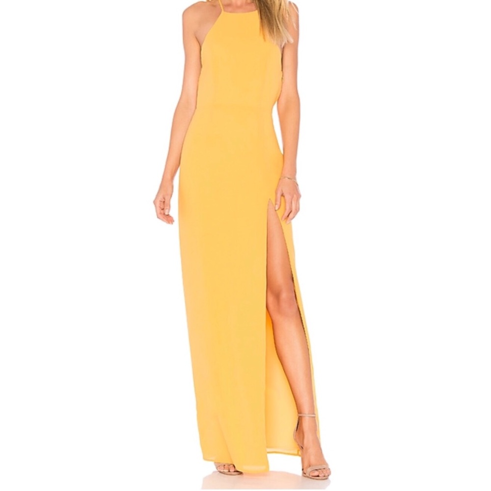 [Lovers + Friends] Sheyla Gown Yellow Size S NWT